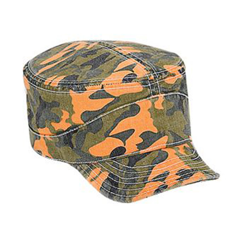Otto Camouflage Superior Garment Washed Cotton Twill Flexible Soft Visor Military Style Caps