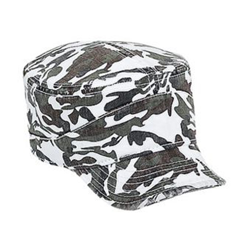 Otto Camouflage Superior Garment Washed Cotton Twill Flexible Soft Visor Military Style Caps
