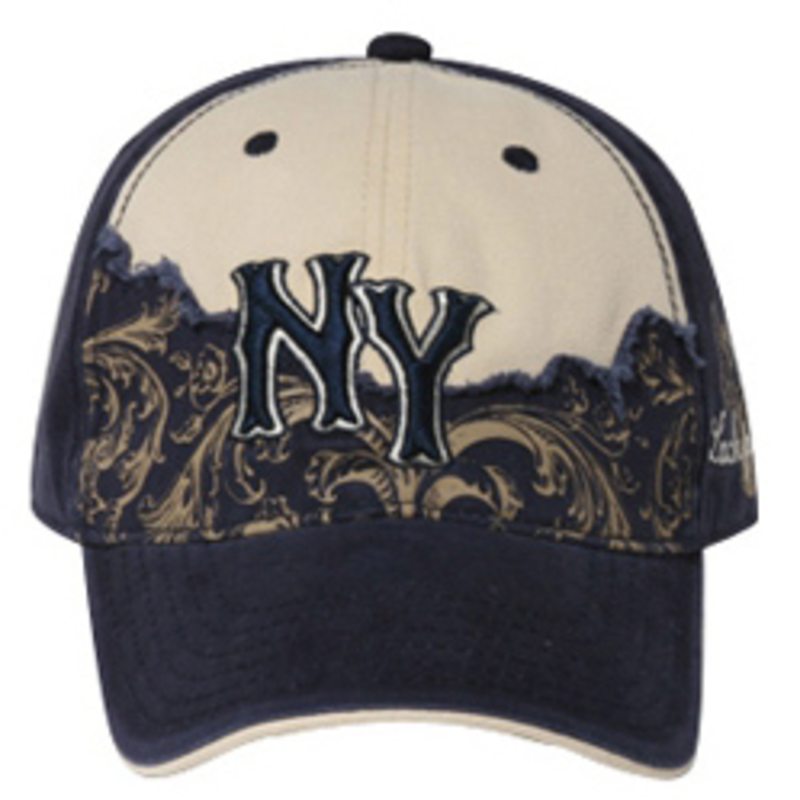 Otto 3D Ny Distressed Two Tone Front Caps