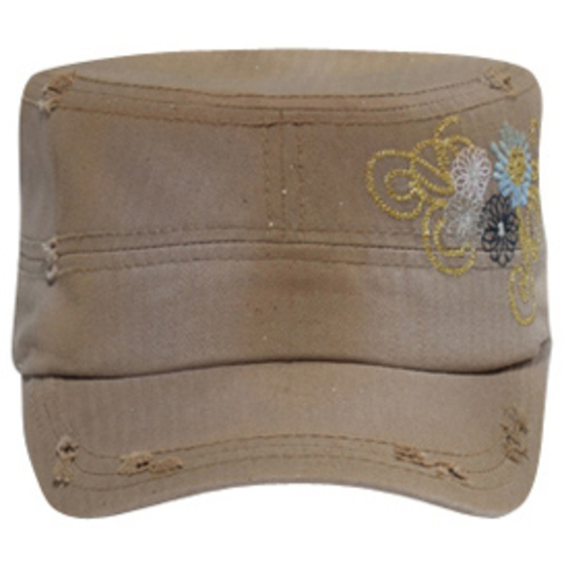 Otto Lackpard Distressed Patch Military Style Caps