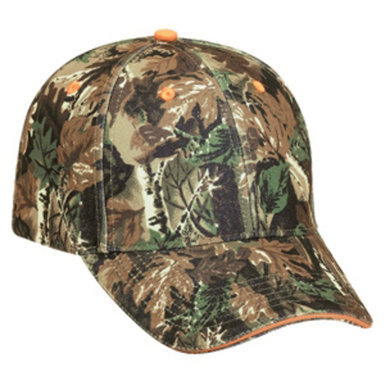 Otto Camouflage Polyester Sandwich Visor Low Profile Style Caps