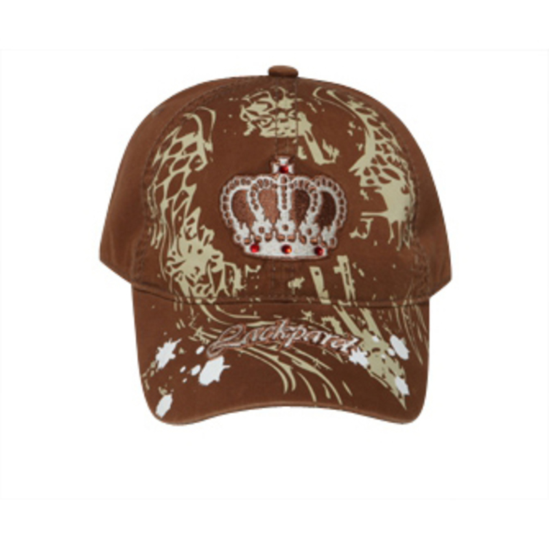 Otto Crown With Rhinestones On Printed Caps