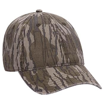 OTTO CAP Mossy Oak Camouflage Garment Washed Superior Cotton Twill 6 Panel Low Profile Baseball Cap