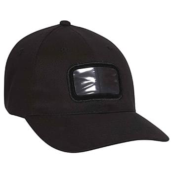 Otto Brushed Cotton Twill Non-Illuminated Frame Caps Classic Low Profile Style Caps Rectangle