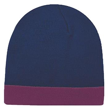 Otto Acrylic Knit 8 Reversible Beanie With 1 1/2 Trim
