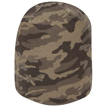 OTTO Camouflage Polyester Jersey Knit 9 1/2 Lightweight Beanie